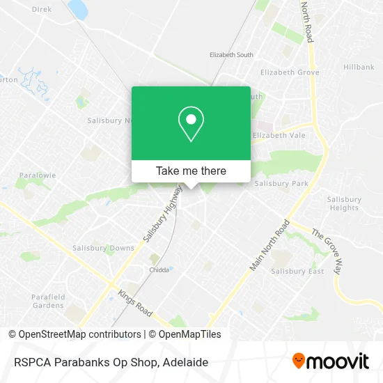 Mapa RSPCA Parabanks Op Shop