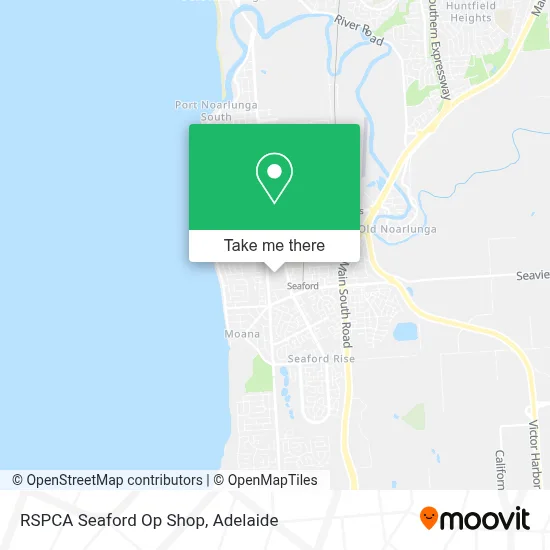 Mapa RSPCA Seaford Op Shop