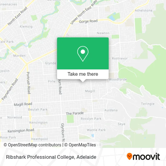Mapa Ribshark Professional College