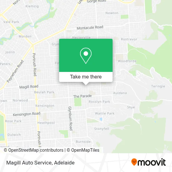 Mapa Magill Auto Service
