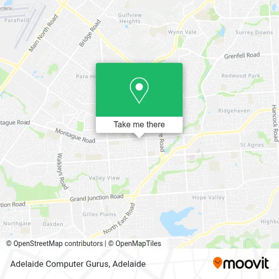 Mapa Adelaide Computer Gurus