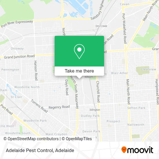 Mapa Adelaide Pest Control