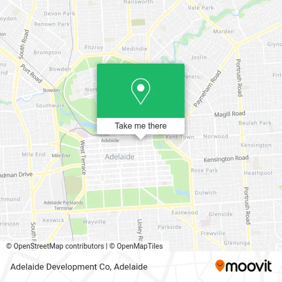 Mapa Adelaide Development Co