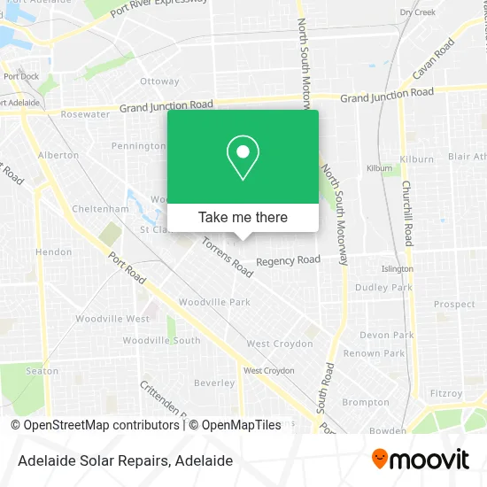 Mapa Adelaide Solar Repairs