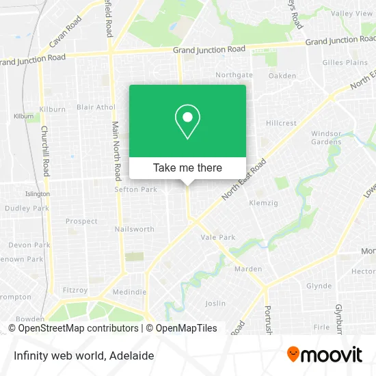 Mapa Infinity web world