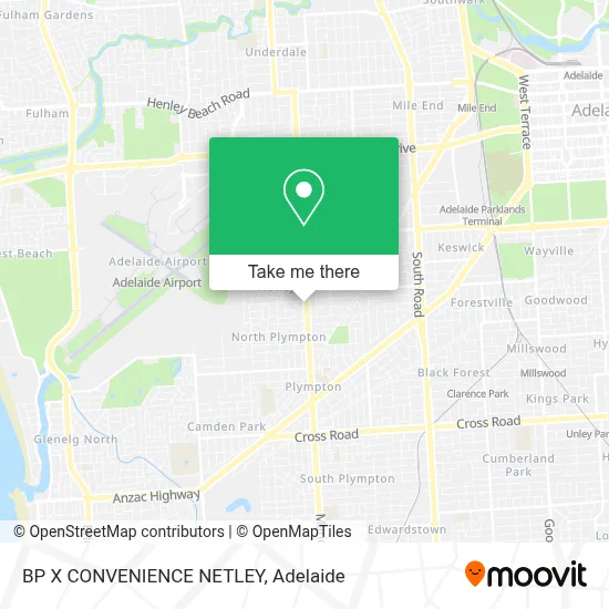 Mapa BP X CONVENIENCE NETLEY