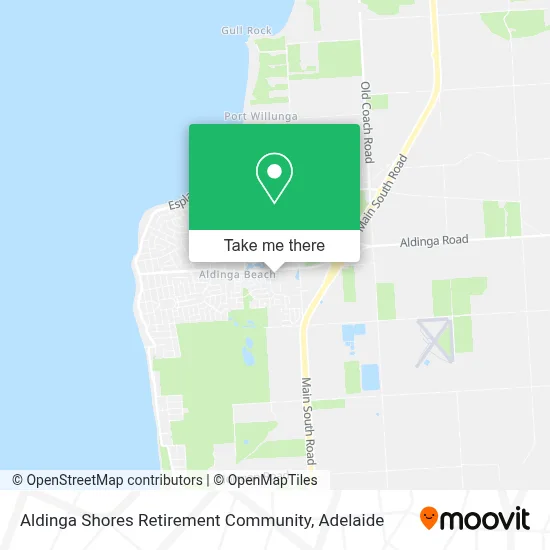 Mapa Aldinga Shores Retirement Community