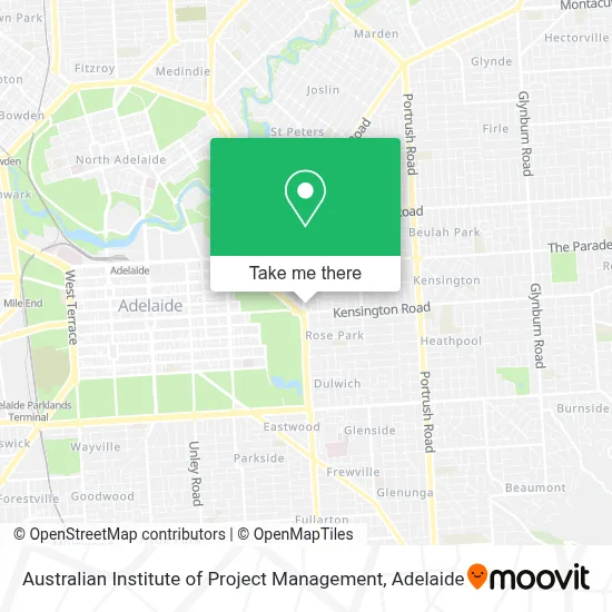 Mapa Australian Institute of Project Management