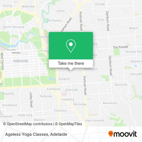 Mapa Ageless Yoga Classes