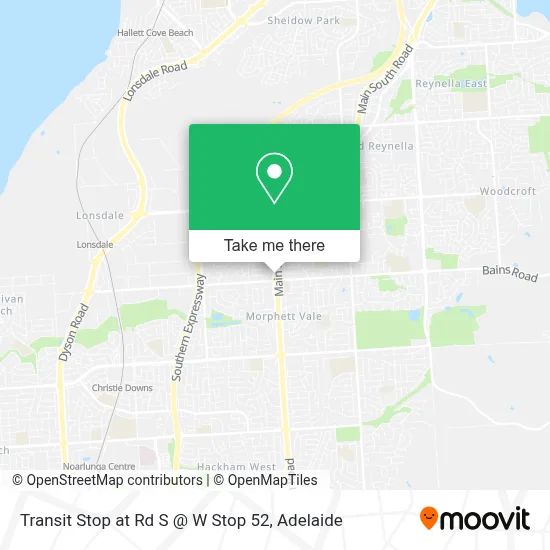 Transit Stop at Rd S @ W Stop 52 map