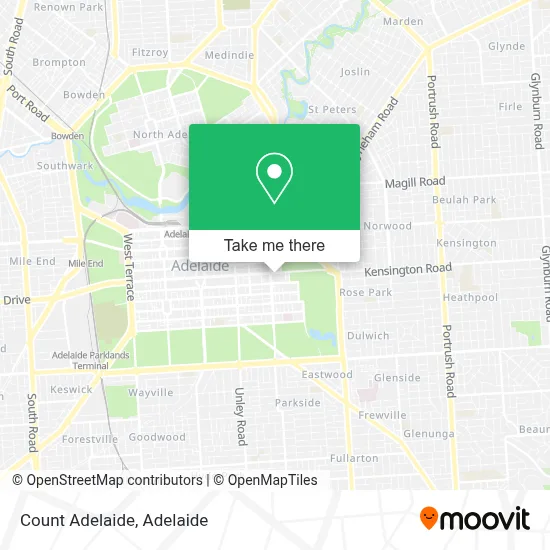 Mapa Count Adelaide