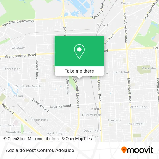 Mapa Adelaide Pest Control