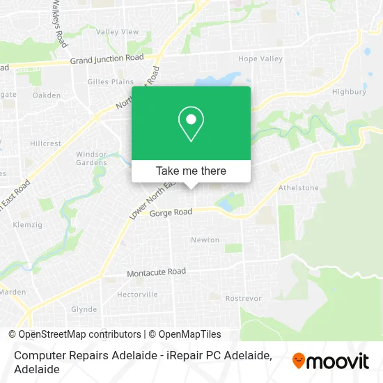 Mapa Computer Repairs Adelaide - iRepair PC Adelaide