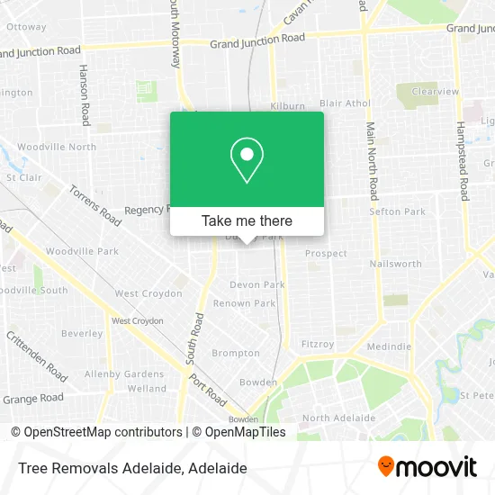 Mapa Tree Removals Adelaide