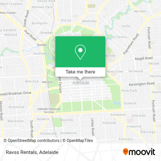 Mapa Ravss Rentals