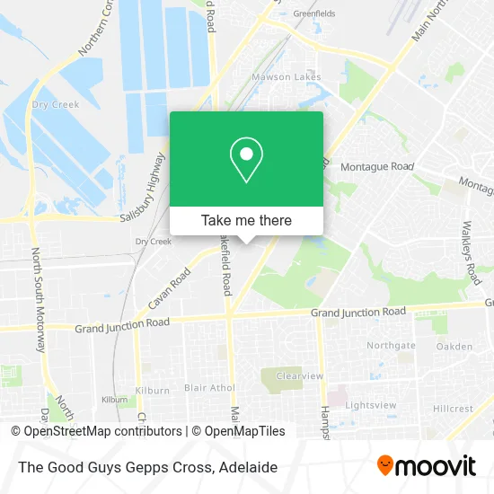 Mapa The Good Guys Gepps Cross
