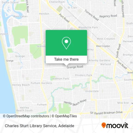 Mapa Charles Sturt Library Service