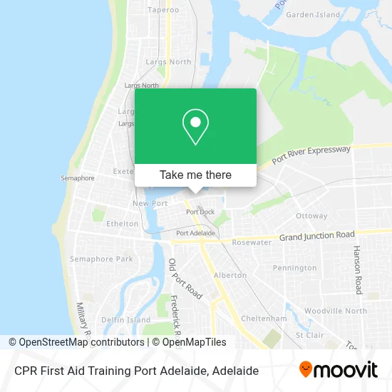 Mapa CPR First Aid Training Port Adelaide