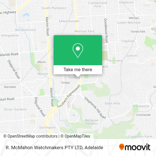 Mapa R. McMahon Watchmakers PTY LTD