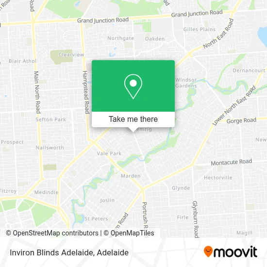 Mapa Inviron Blinds Adelaide