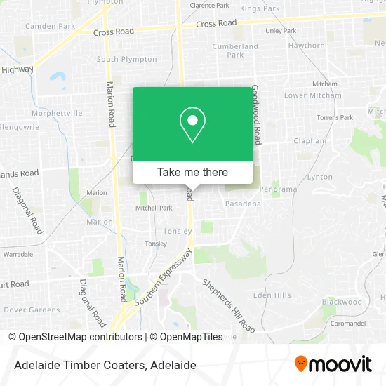Mapa Adelaide Timber Coaters