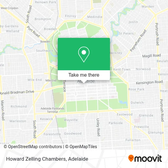 Mapa Howard Zelling Chambers