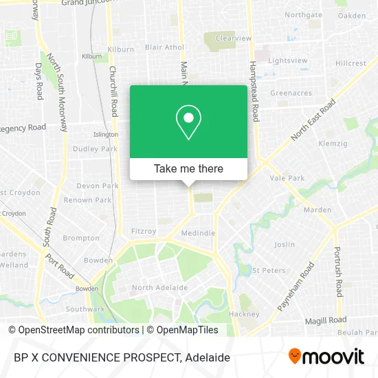 Mapa BP X CONVENIENCE PROSPECT