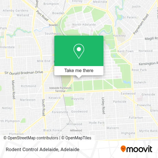 Mapa Rodent Control Adelaide
