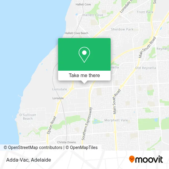 Mapa Adda-Vac