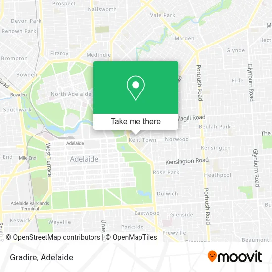 Mapa Gradire