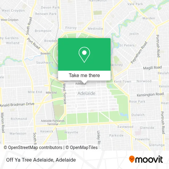 Mapa Off Ya Tree Adelaide