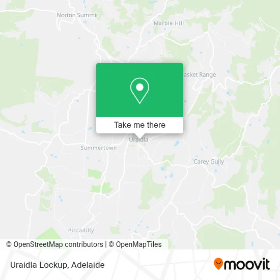 Mapa Uraidla Lockup