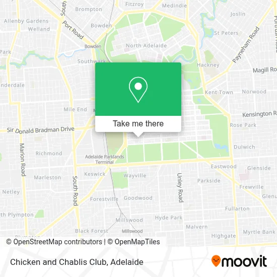 Chicken and Chablis Club map