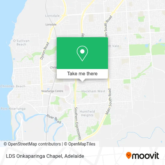 Mapa LDS Onkaparinga Chapel