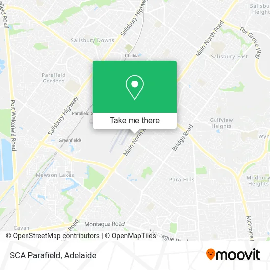 Mapa SCA Parafield