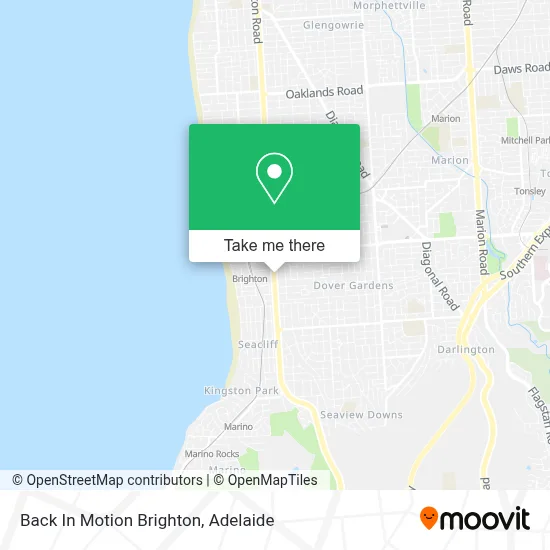 Mapa Back In Motion Brighton