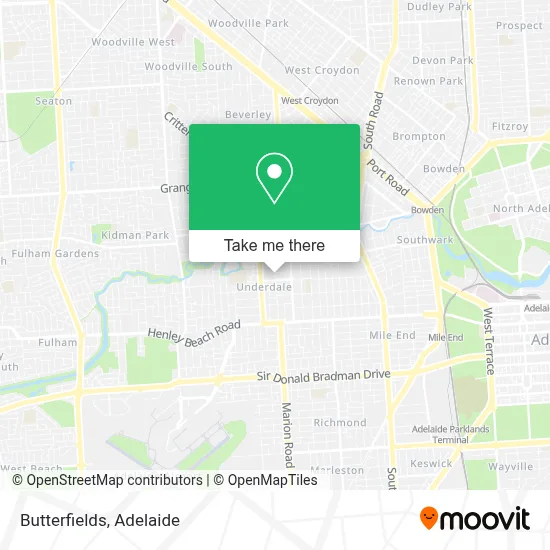 Mapa Butterfields