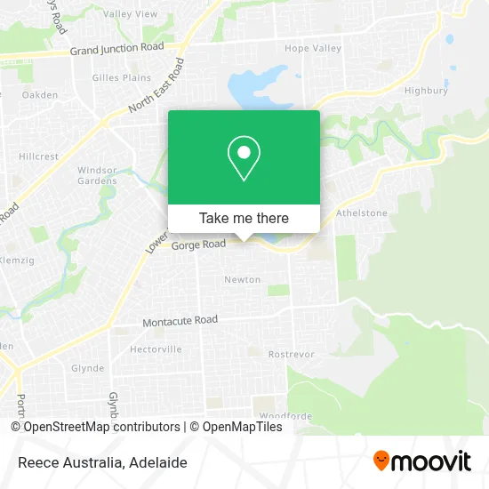Mapa Reece Australia