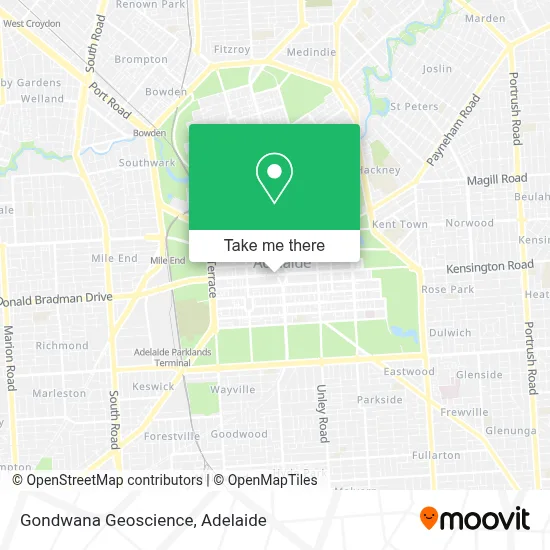 Mapa Gondwana Geoscience