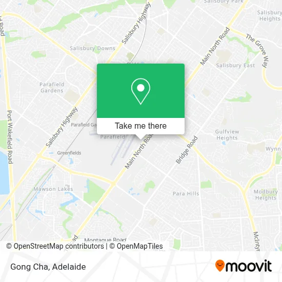 Mapa Gong Cha