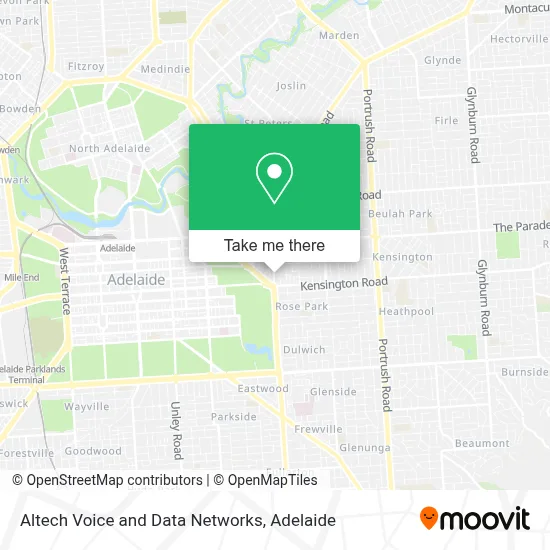 Mapa Altech Voice and Data Networks