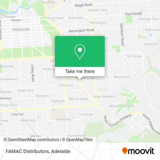 Mapa FAMAC Distributors