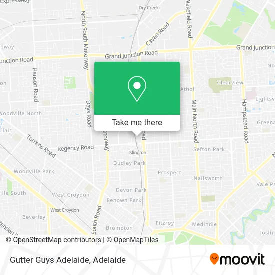 Mapa Gutter Guys Adelaide