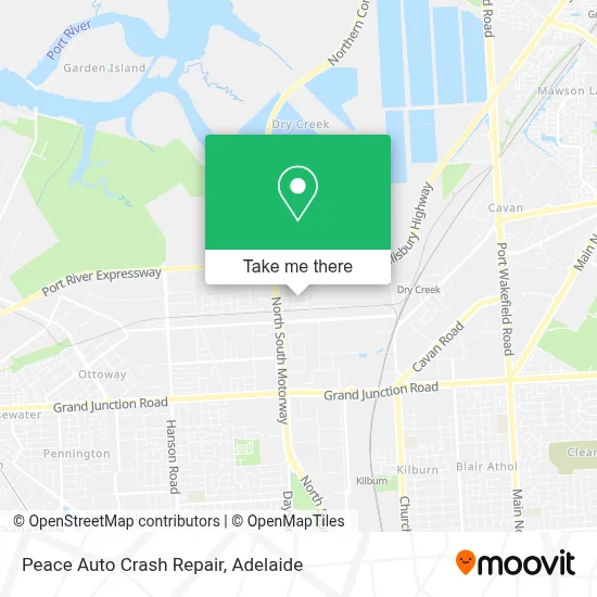 Mapa Peace Auto Crash Repair