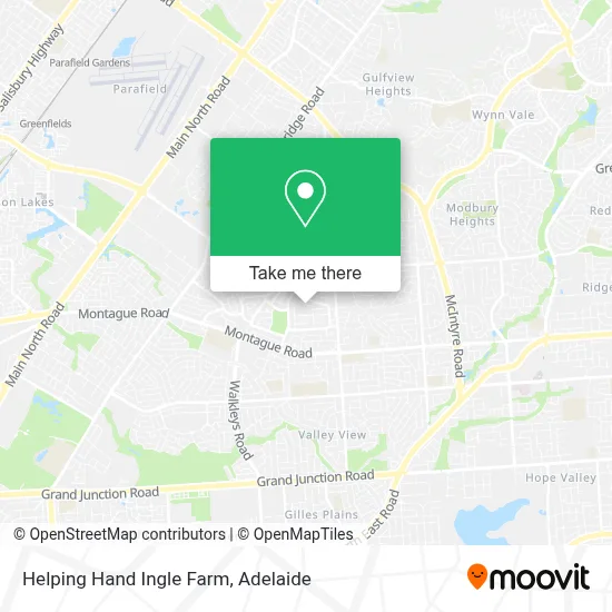 Mapa Helping Hand Ingle Farm