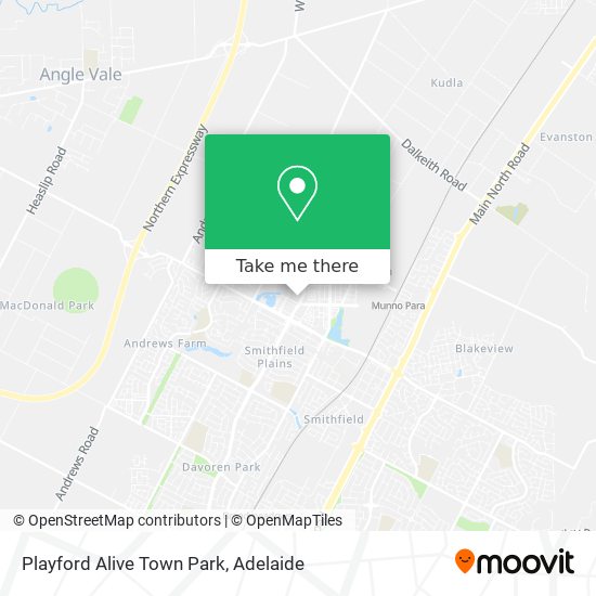 Playford Alive Town Park map