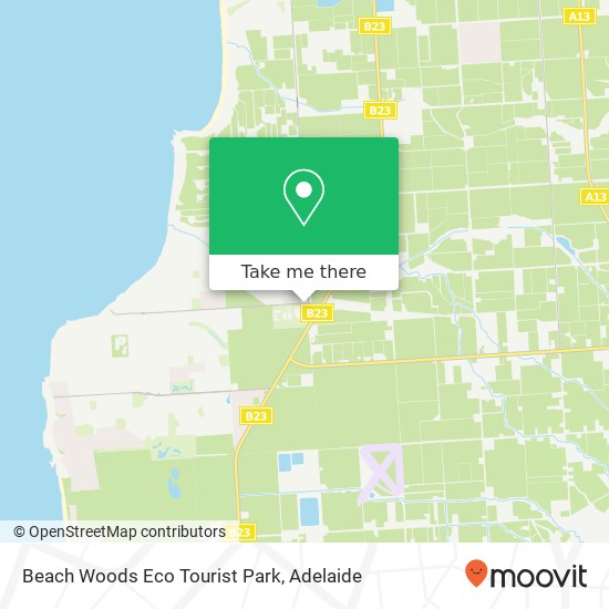 Beach Woods Eco Tourist Park map