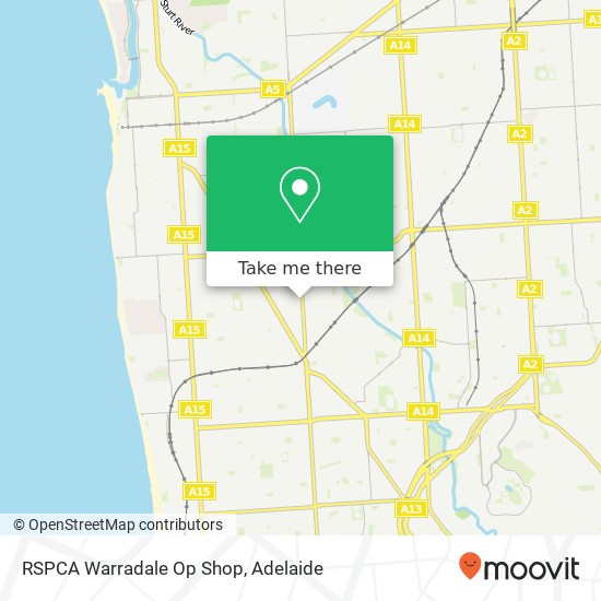 RSPCA Warradale Op Shop map