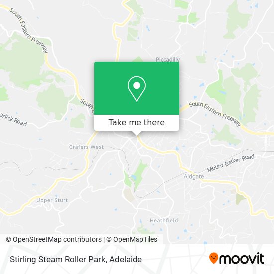 Mapa Stirling Steam Roller Park