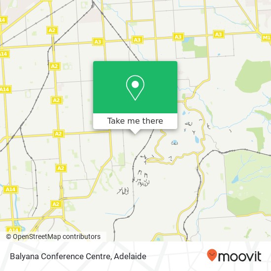 Mapa Balyana Conference Centre